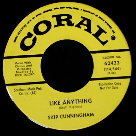 Skip Cunningham - Puzzle Of Love / Like Anything side B