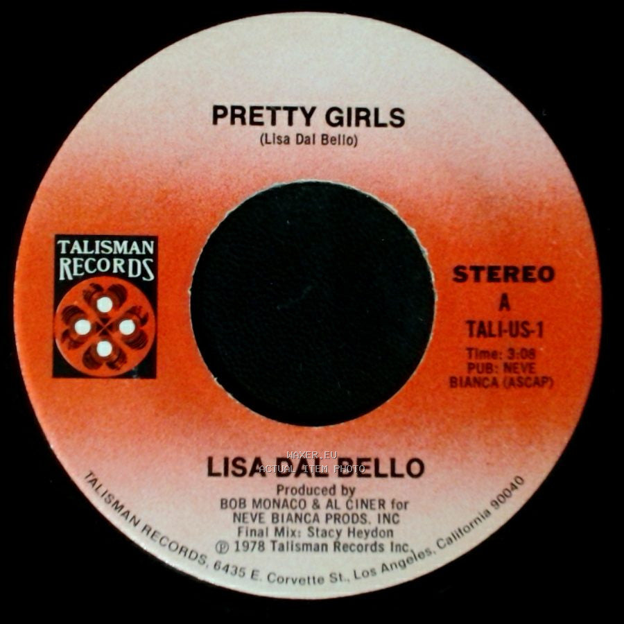 Lisa Dal Bello - Pretty Girls / Dreams Are For Lovers side A