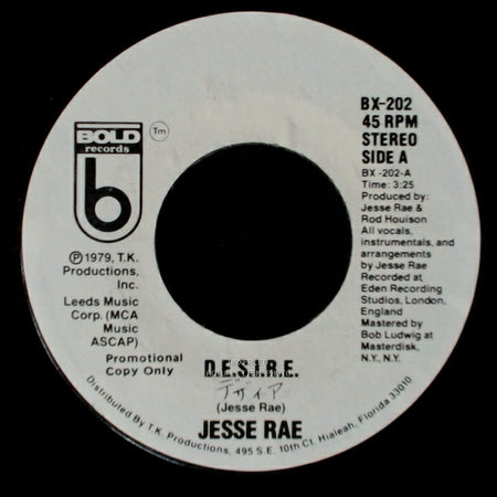 Jesse Rae - D.E.S.I.R.E. / D.E.S.I.R.E. side A