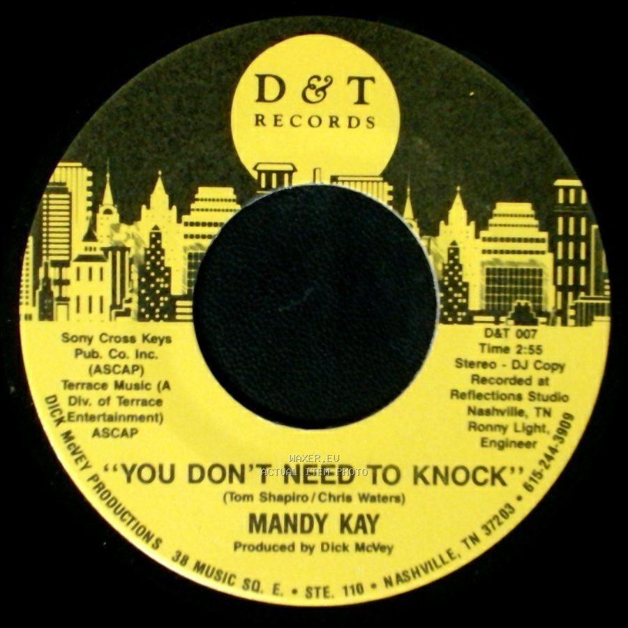 Mandy Kay - You Don't Need To Knock / You Don't Need To Knock side A