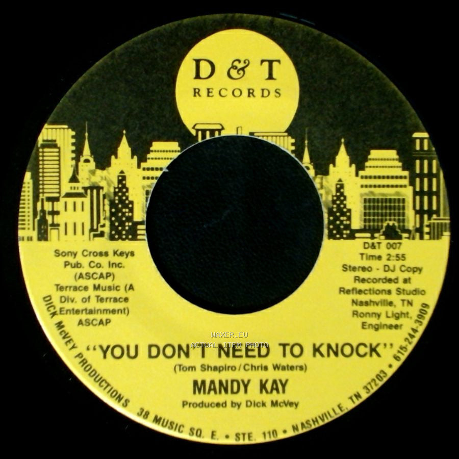 Mandy Kay - You Don't Need To Knock / You Don't Need To Knock side B