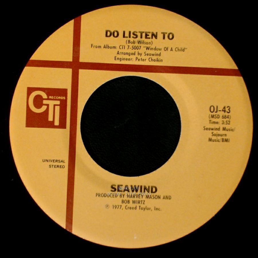 Seawind - Do Listen To / One Sweet Night side A