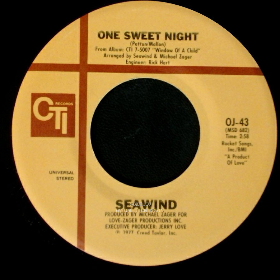 Seawind - Do Listen To / One Sweet Night side B