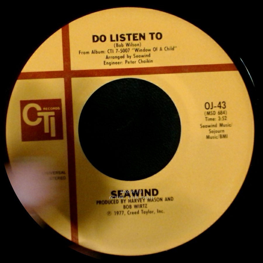 Seawind - Do Listen To / One Sweet Night side B