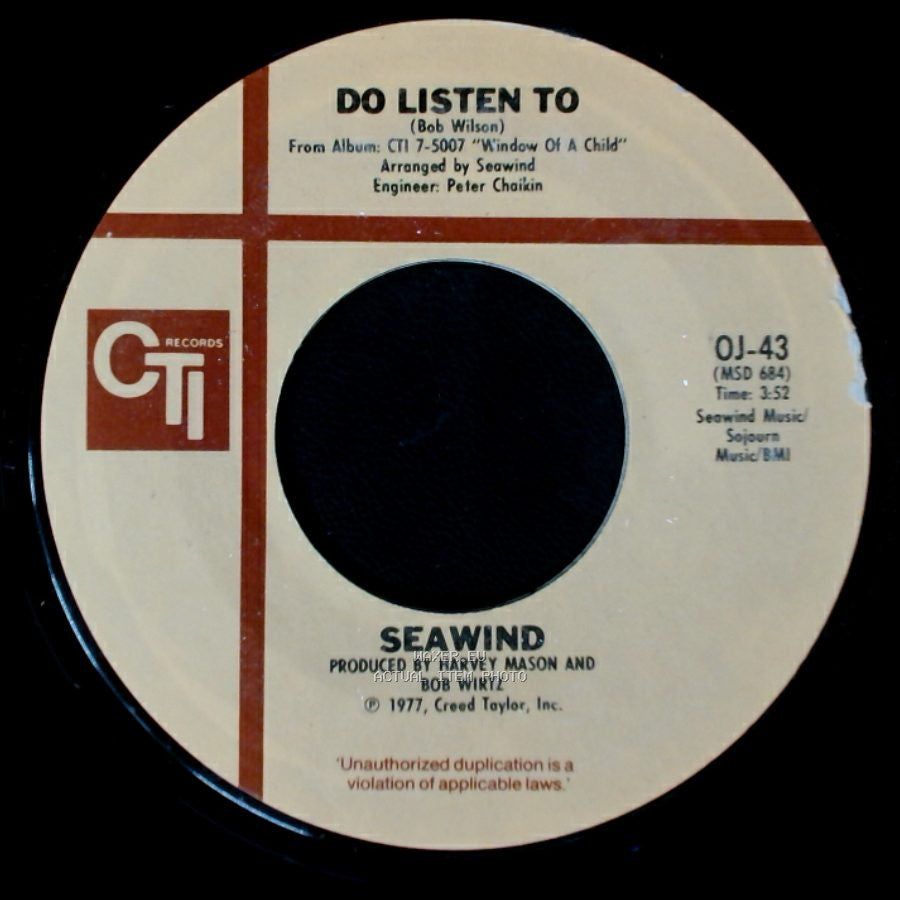 Seawind - Do Listen To / One Sweet Night side A