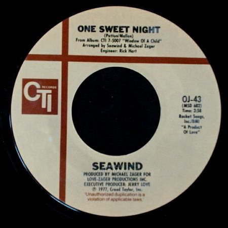 Seawind - Do Listen To / One Sweet Night side B