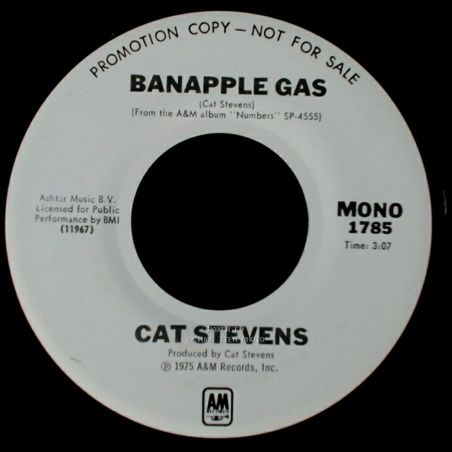 Cat Stevens - Banapple Gas / Banapple Gas side A