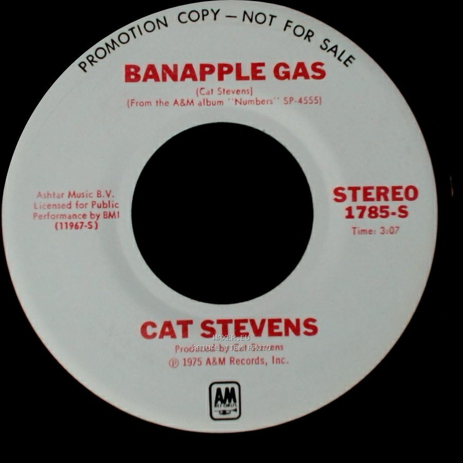 Cat Stevens - Banapple Gas / Banapple Gas side B