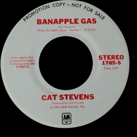 Cat Stevens - Banapple Gas / Banapple Gas side B