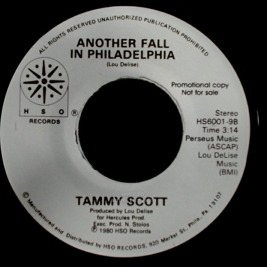 Tammy Scott - House Of The Rising Sun / Another Fall In Philadelphia side B