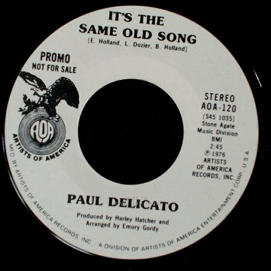 Paul Delicato - It's The Same Old Song / It's The Same Old Song side A