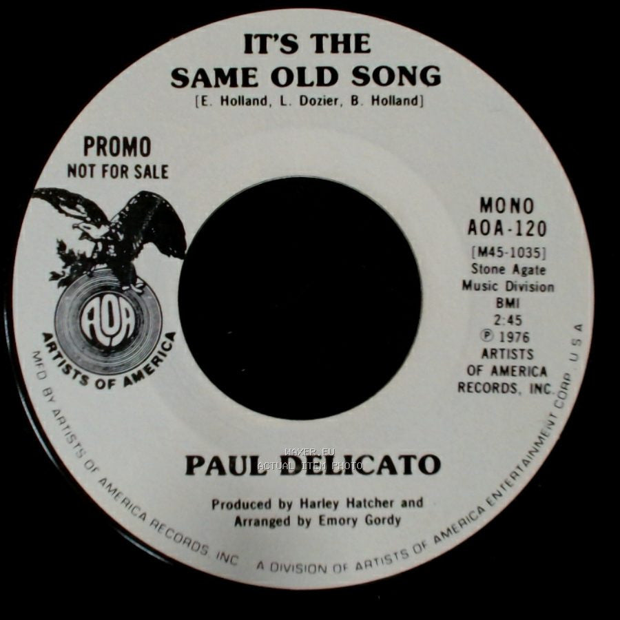 Paul Delicato - It's The Same Old Song / It's The Same Old Song side B