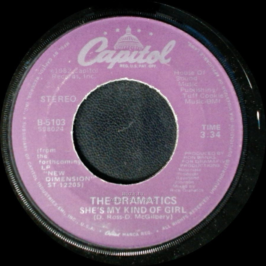 The Dramatics - Live It Up / She's My Kind Of Girl side B