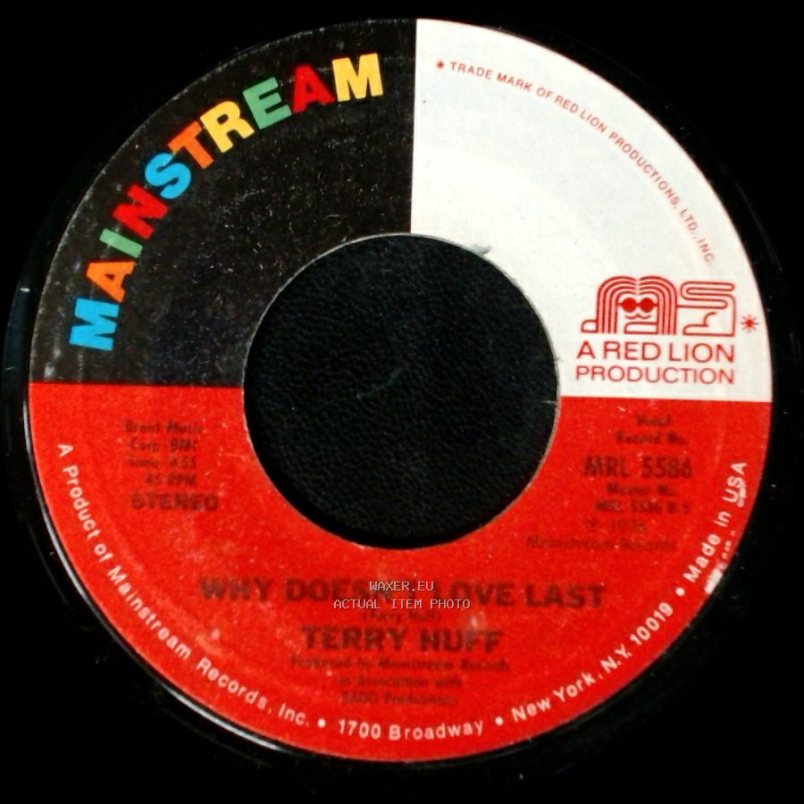Terry Huff - Why Doesn't Love Last / Where There's A Will (There's A Way) side A