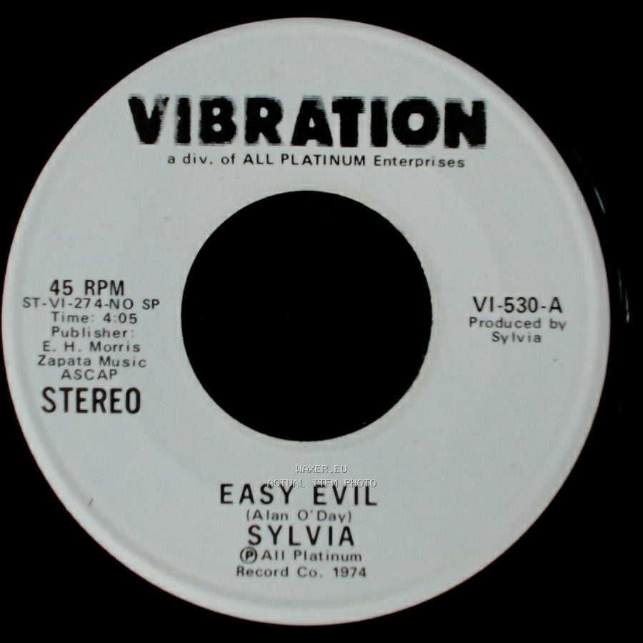 Sylvia - Easy Evil / Easy Evil side B