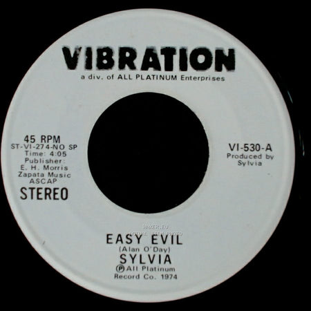 Sylvia - Easy Evil / Easy Evil side B