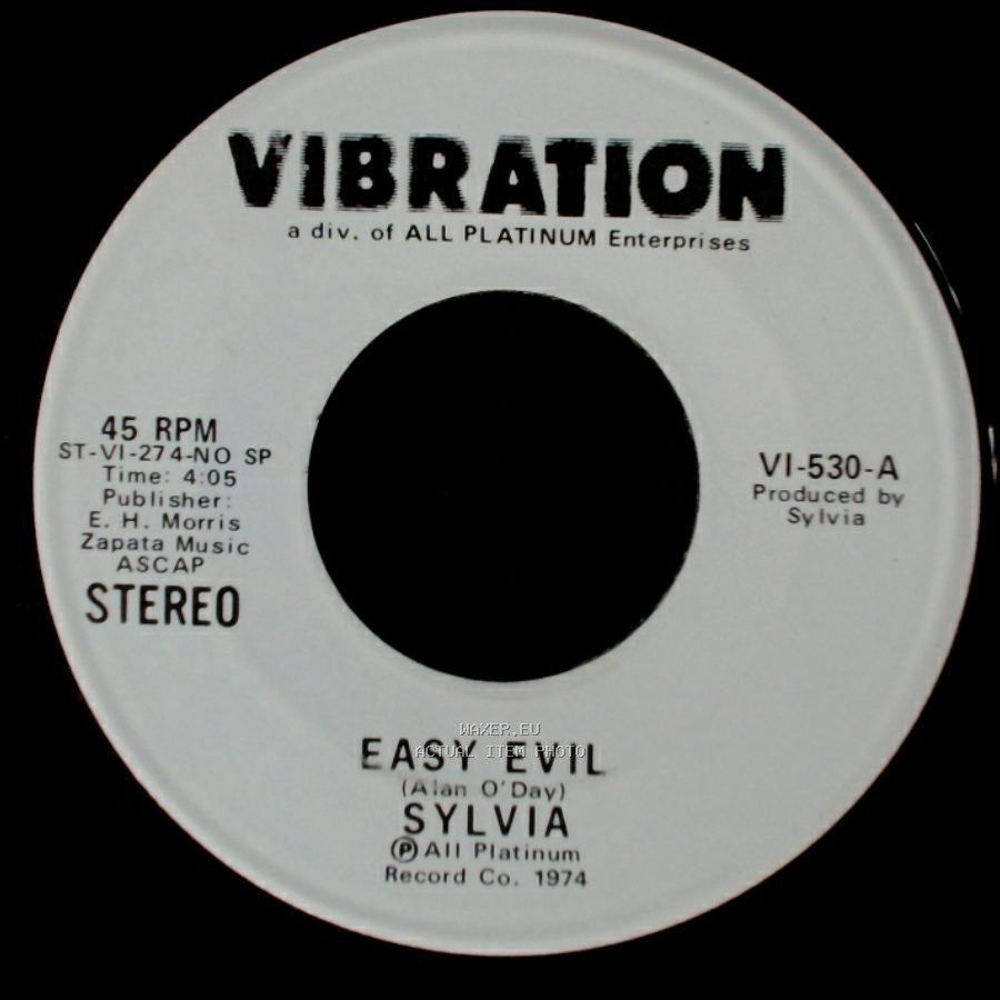 Sylvia - Easy Evil / Easy Evil side B