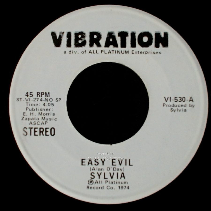 Sylvia - Easy Evil / Easy Evil side B