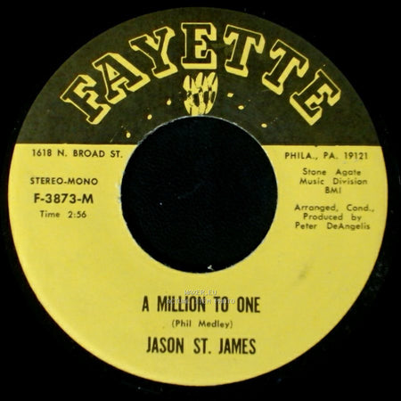 Jason St. James - A Million To One / I Should Care side A