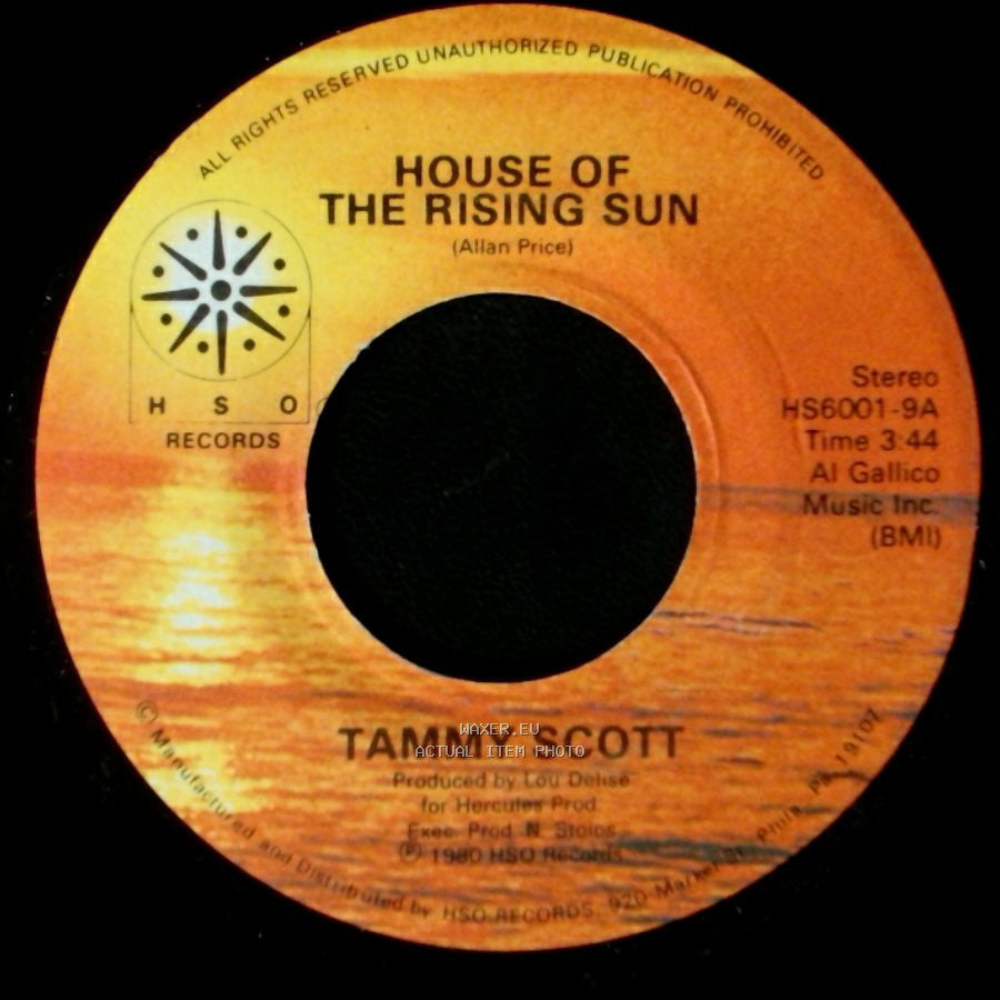 Tammy Scott - House Of The Rising Sun / Another Fall In Philadelphia side B