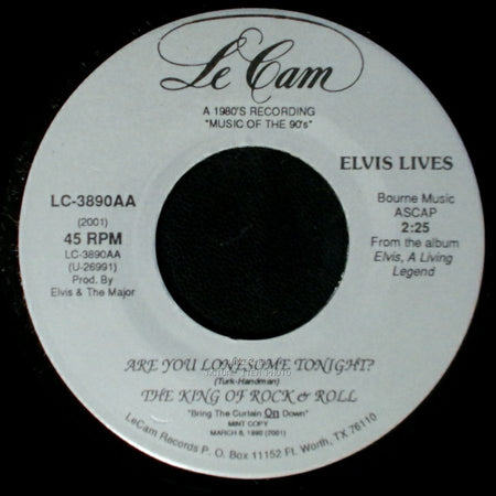 Elvis Lives - Unknown Title A / I'm So Lonesome I Could Cry / The King Of Rock & Roll side A