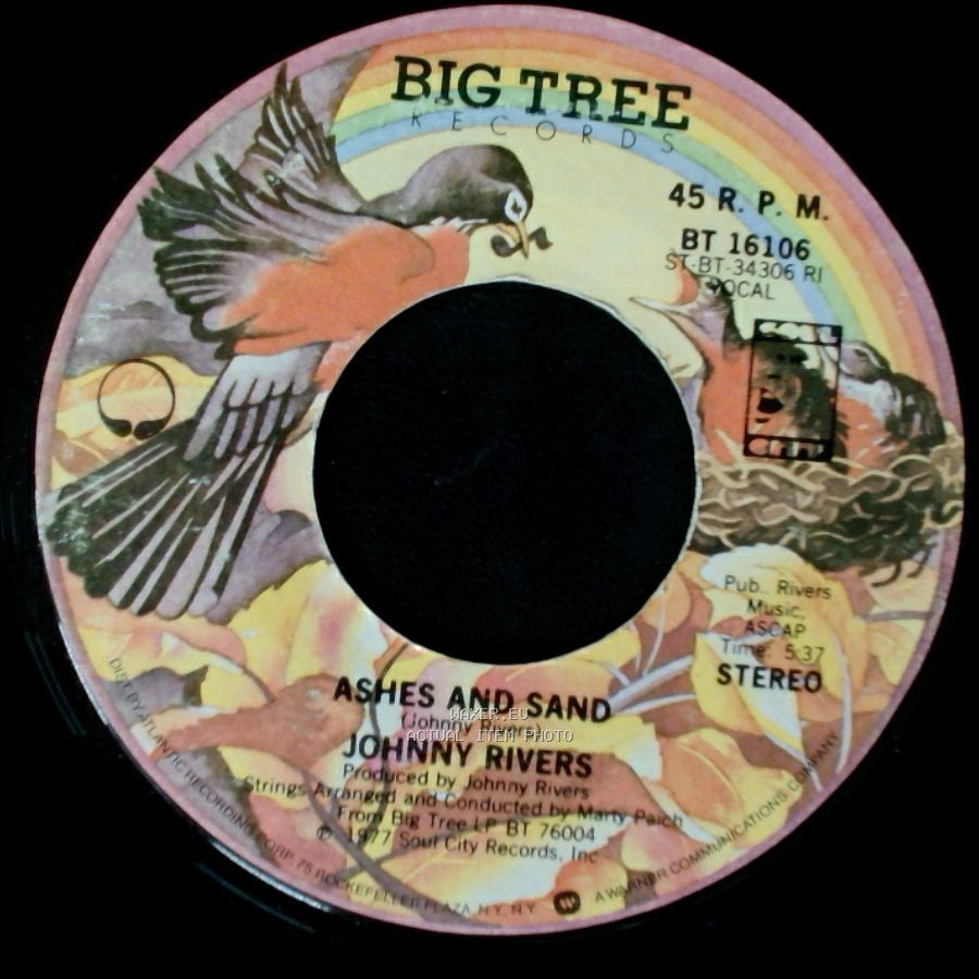 Johnny Rivers - Ashes And Sand / Curious Mind (Um, Um, Um, Um, Um, Um) side A