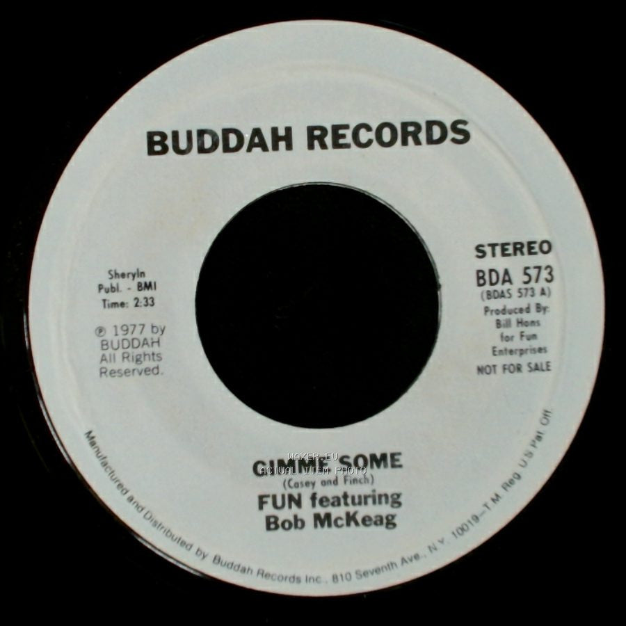 Fun Featuring Bob Mckeag - Gimme Some / Gimme Some side A