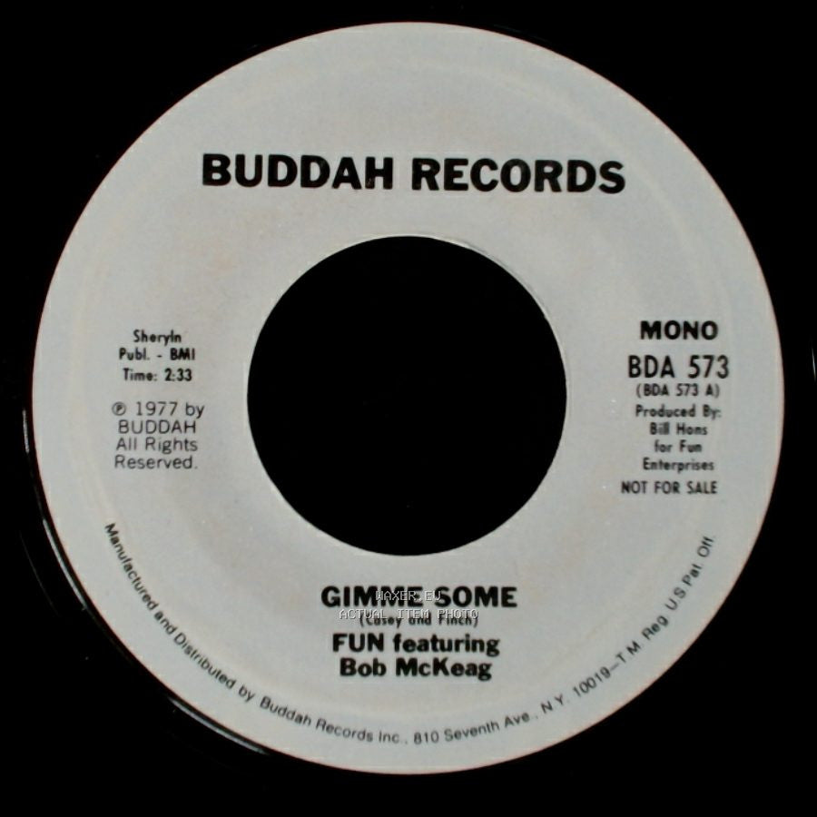 Fun Featuring Bob Mckeag - Gimme Some / Gimme Some side B