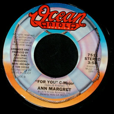 Ann Margret - Love Rush / For You side B