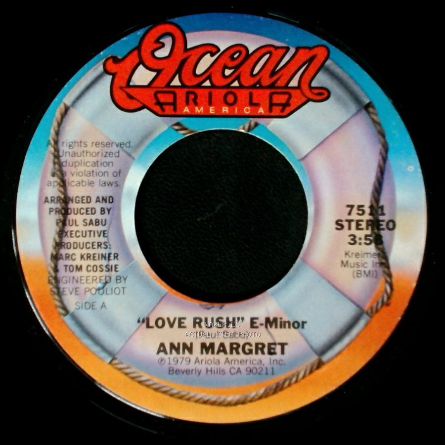 Ann Margret - Love Rush / "For You" C-Major side A