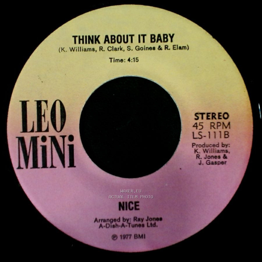 Nice - Telephone Lover / Think About It Baby side A