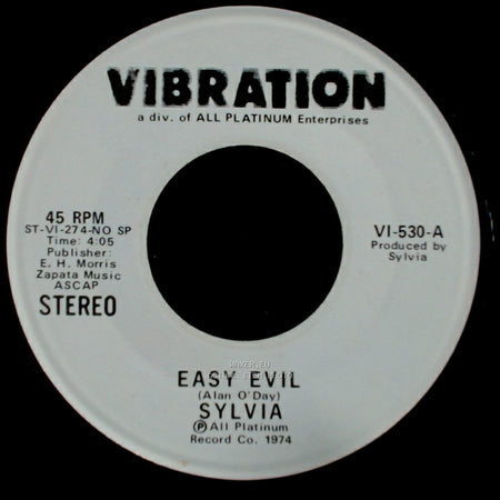 Sylvia - Easy Evil / Easy Evil side B
