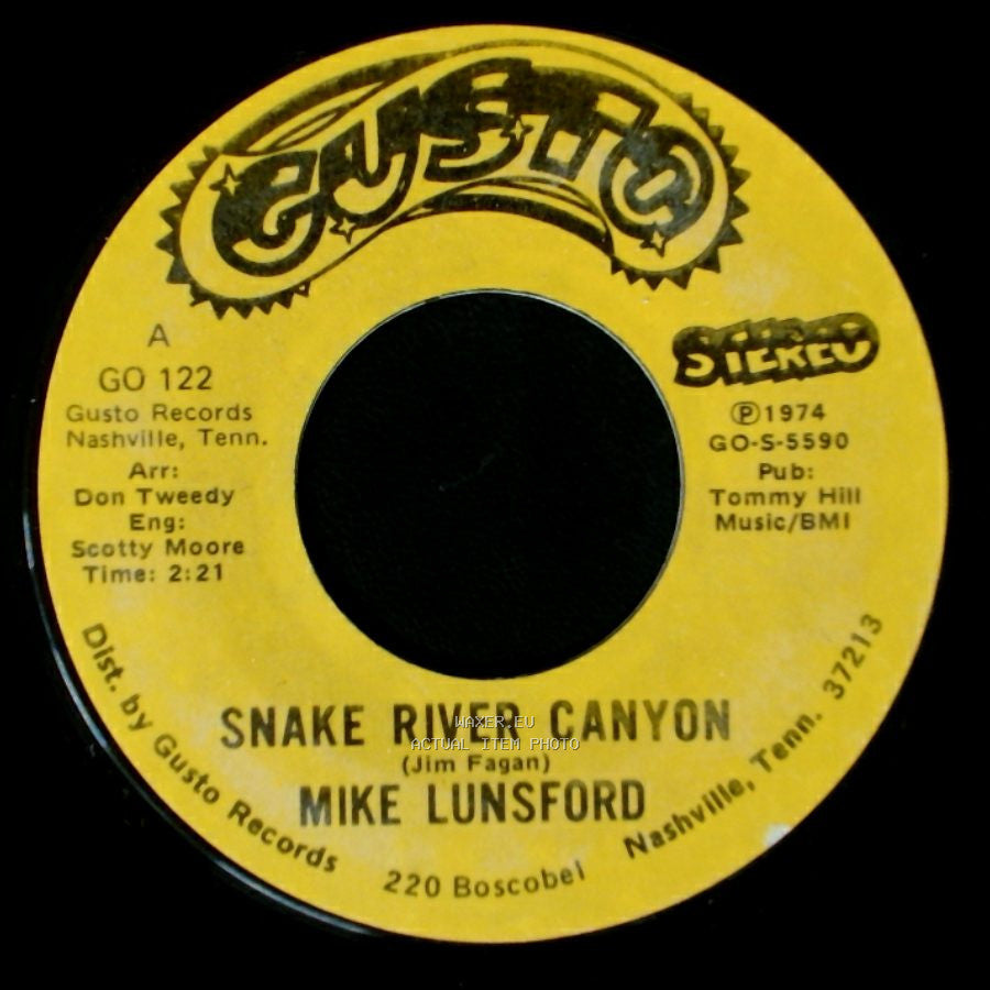Mike Lunsford - Snake River Canyon / San Francisco Morning side B