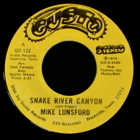 Mike Lunsford - Snake River Canyon / San Francisco Morning side B