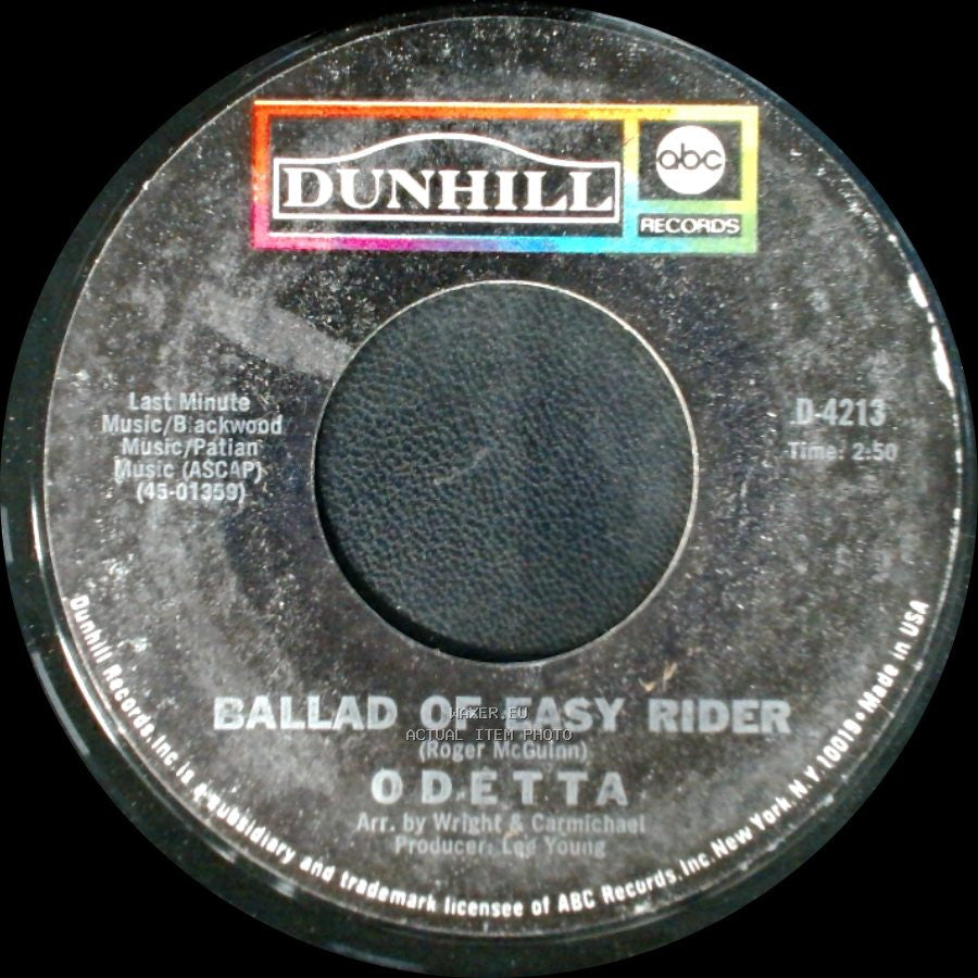 Odetta - Visa-Versa / Ballad Of Easy Rider side B