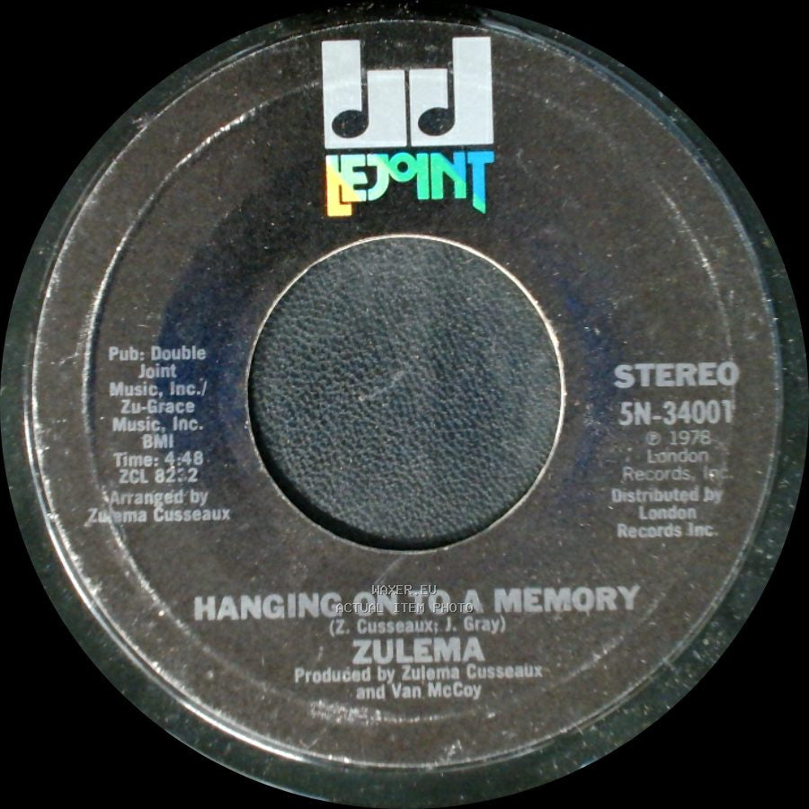 Zulema - Hanging On To A Memory / Change side A