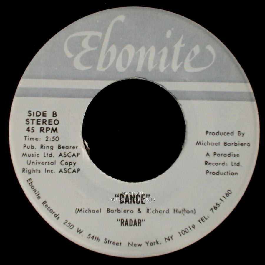 Unknown Artist - Radar / Dance / Radar side B