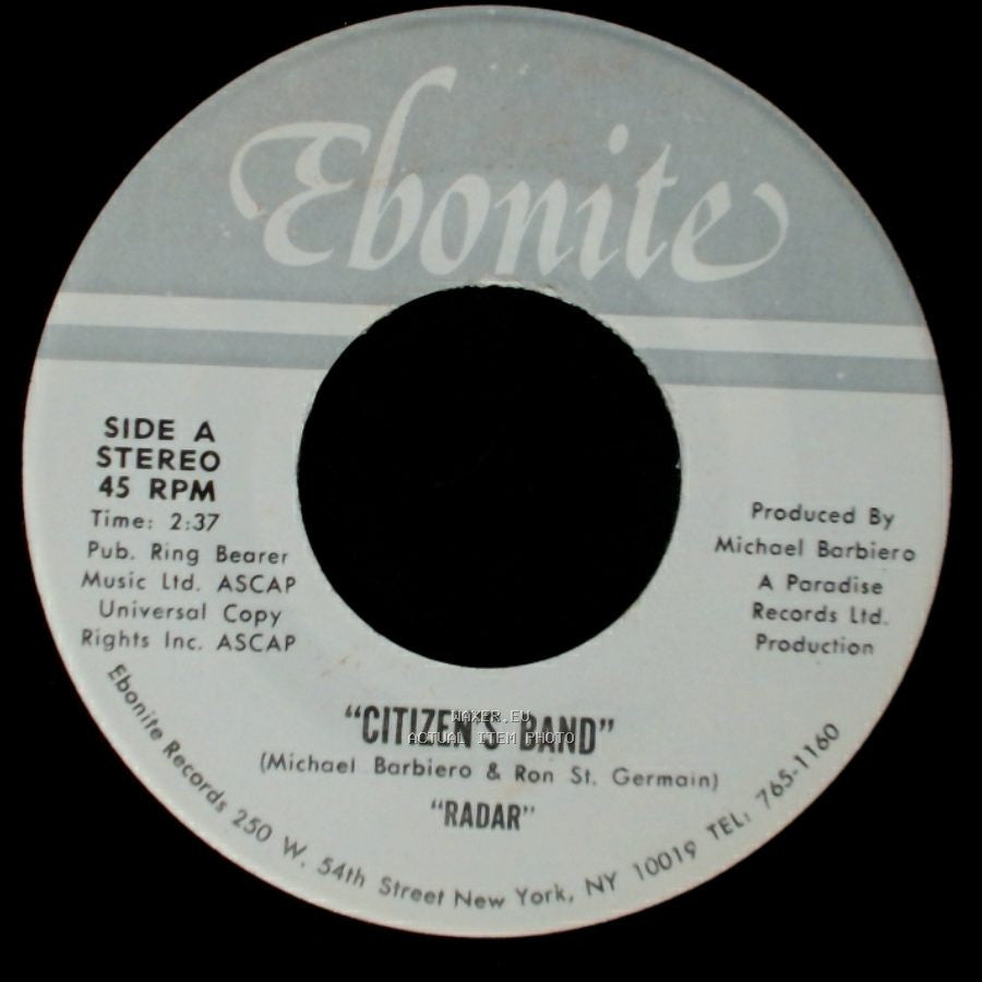 Unknown Artist - Citizen's Band / "Dance" "Radar" side A