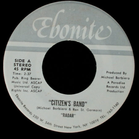 Unknown Artist - Citizen's Band / "Dance" "Radar" side A