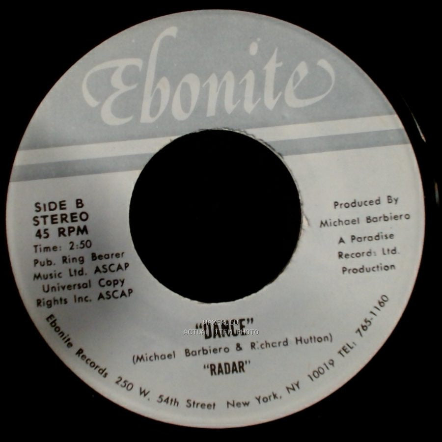Unknown Artist - Citizen's Band / "Dance" "Radar" side B