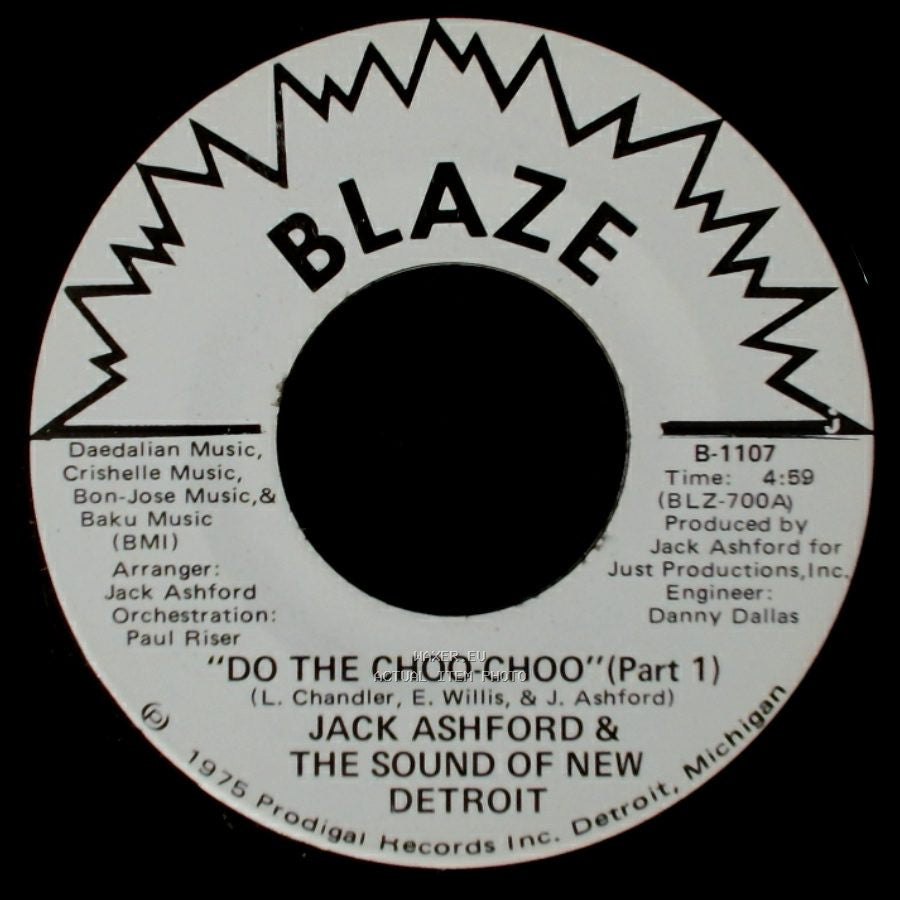 Jack Ashford & The Sound Of New Detroit - Do The Choo-Choo (Part 1) / Do The Choo-Choo (Part 1) side A