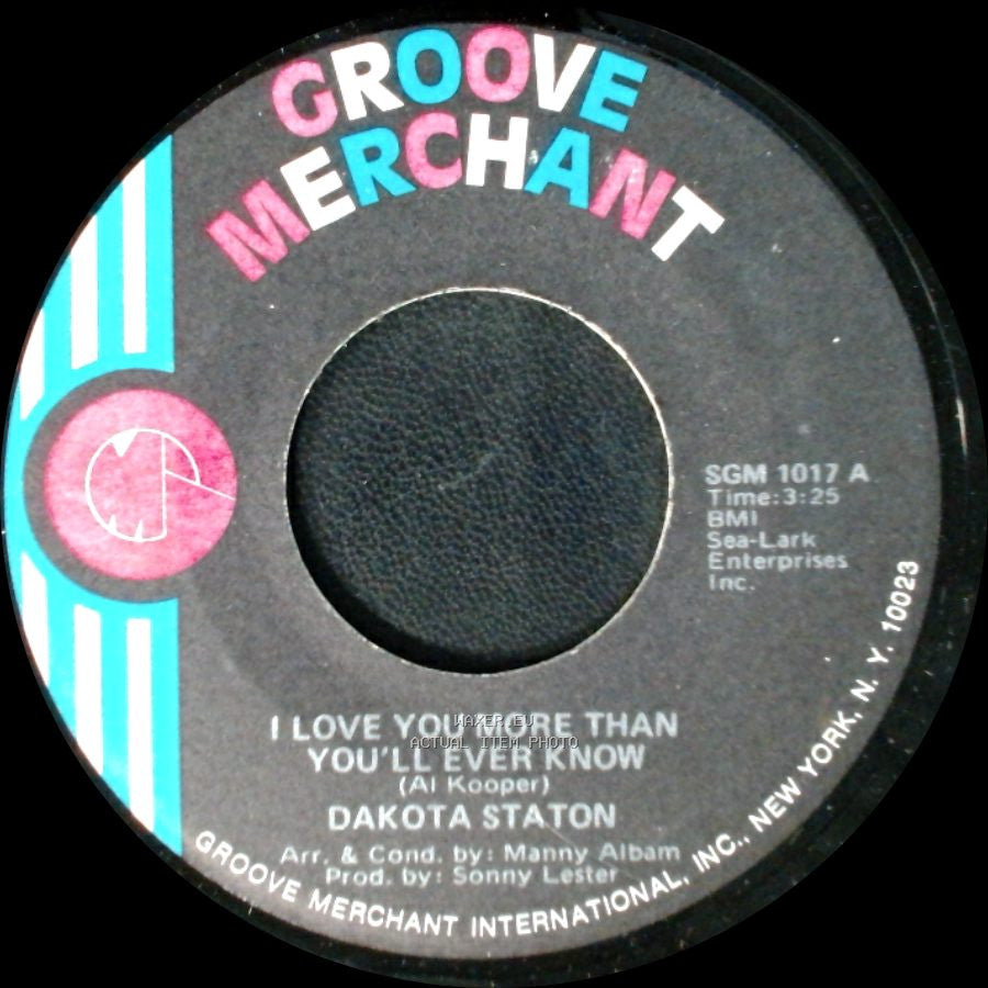 Dakota Staton - (I Want A) Country Man / I Love You More Than You'll Ever Know side A