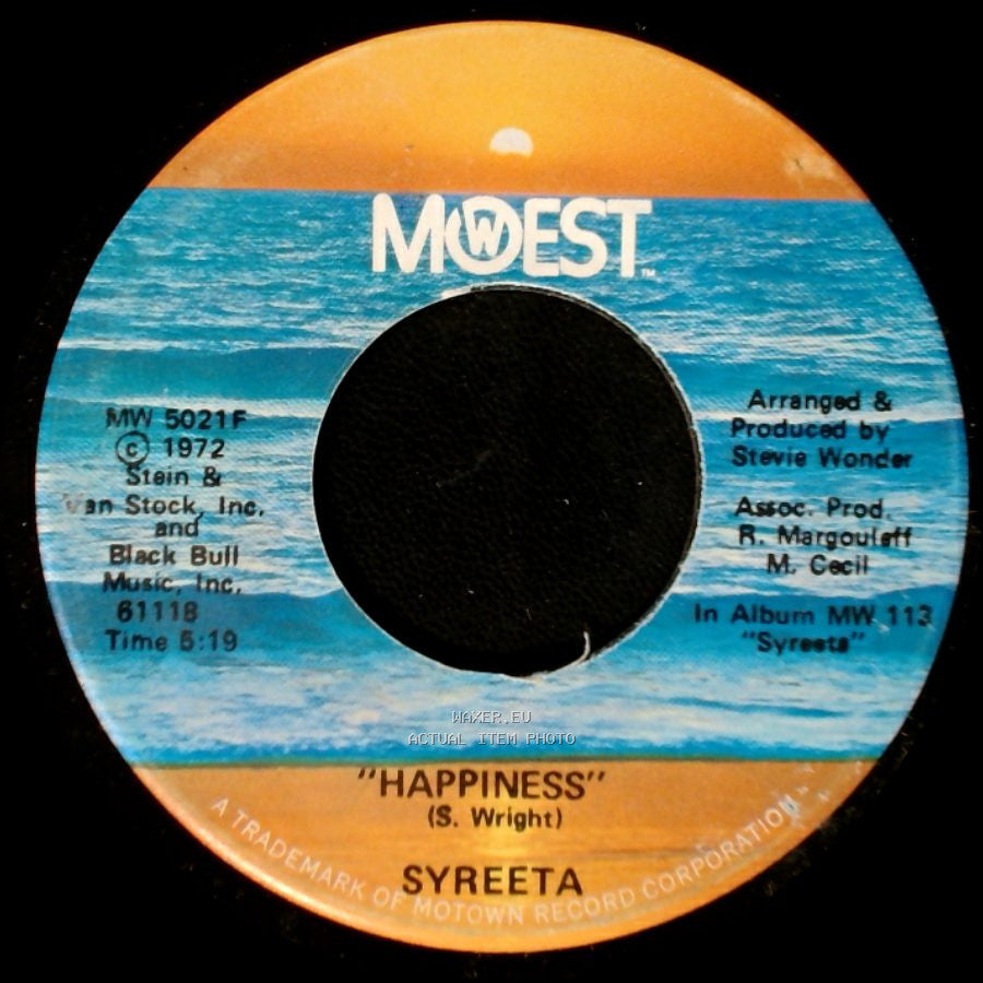 Syreeta - "To Know You Is To Love You" / Happiness side A