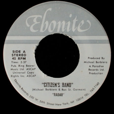 Unknown Artist - Citizen's Band / Dance / Radar side A