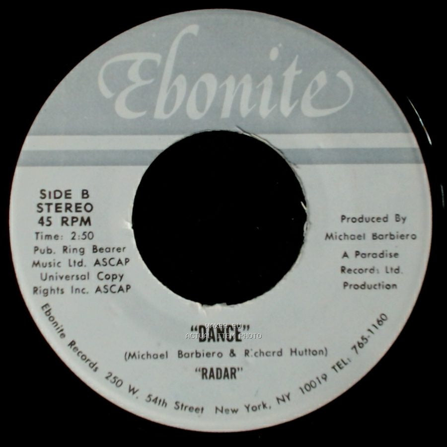 Unknown Artist - Citizen's Band / Dance / Radar side B