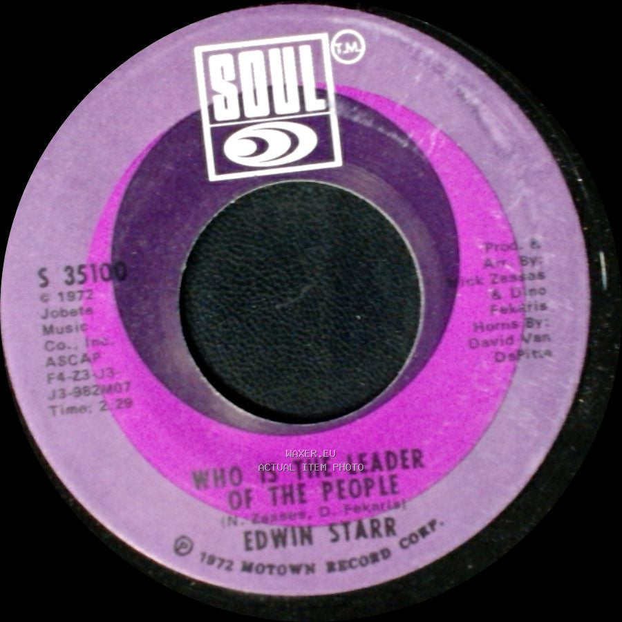 Edwin Starr - Who Is The Leader Of The People / Don't Tell Me I'm Crazy side A