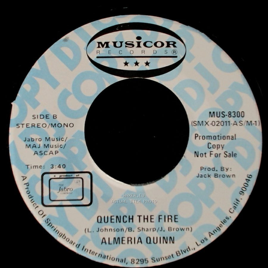 Almeria Quinn - Quench The Fire / Quench The Fire side B