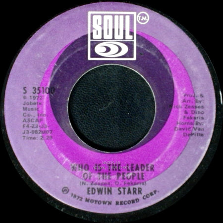 Edwin Starr - Who Is The Leader Of The People / Don't Tell Me I'm Crazy side B