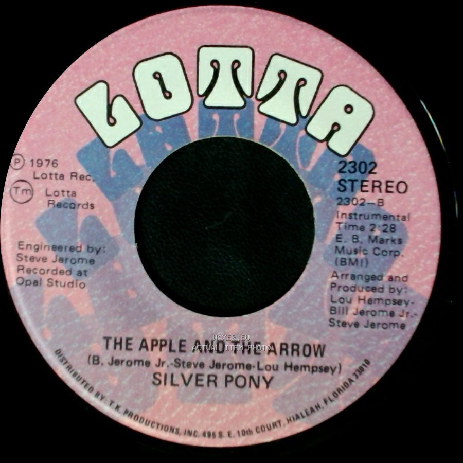 Silver Pony - The Apple And The Arrow / The Lonely Ranger side A