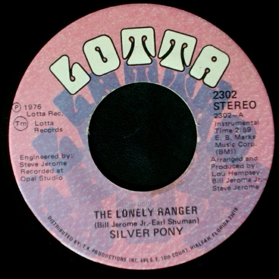 Silver Pony - The Apple And The Arrow / The Lonely Ranger side B